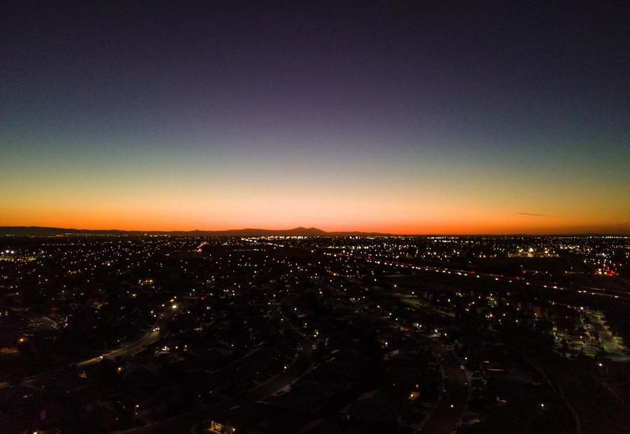 Aerial View of Manteca and Lathrop, California, United States