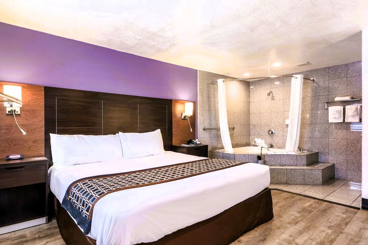 Photo of Carmel Hill Lodge Monterey - King Room with in-room hot tub