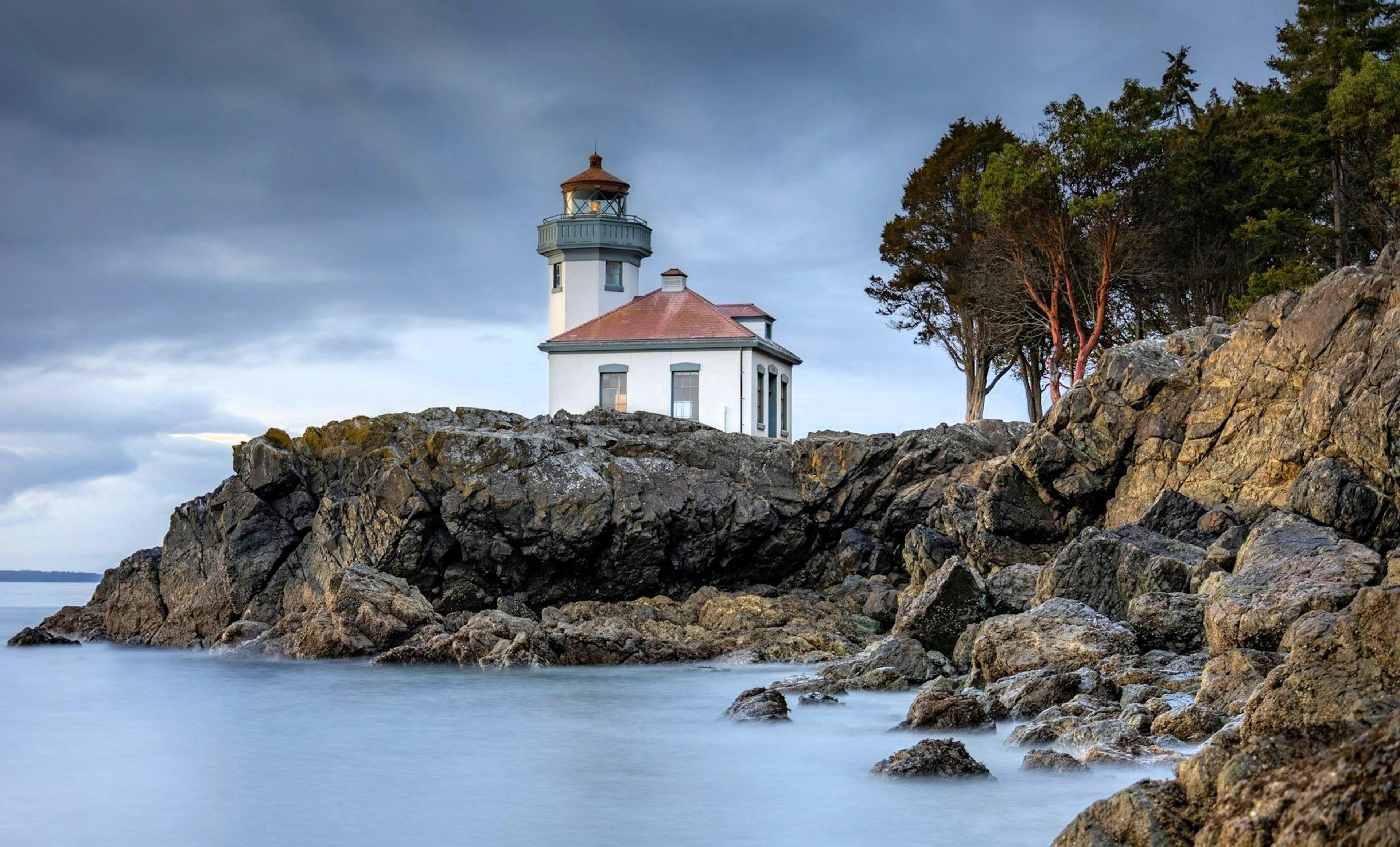 Lime Kiln Lighthouse, Lighthouse Road, Friday Harbor, Washington, USA