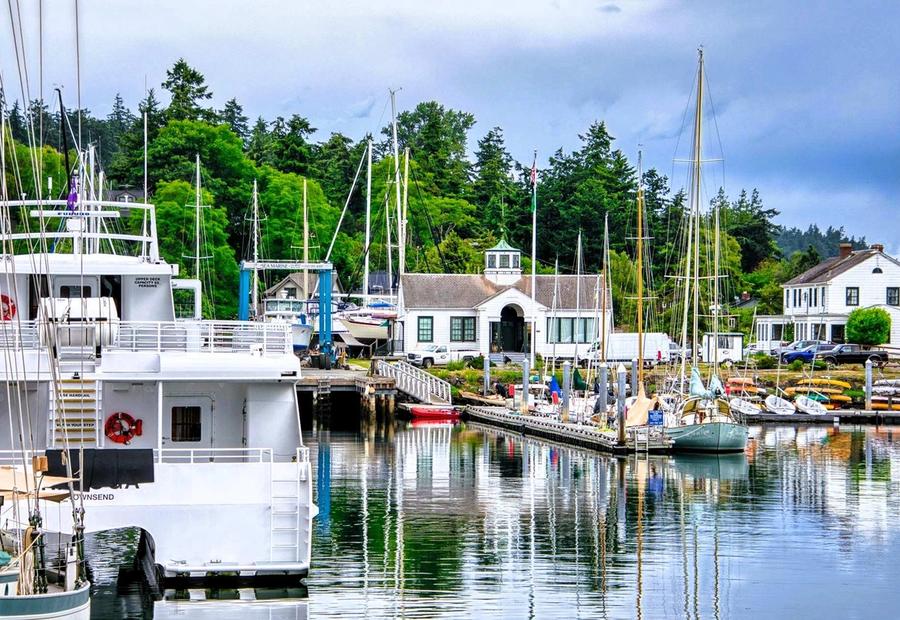 Tranquil marina in Port Townsend, WA