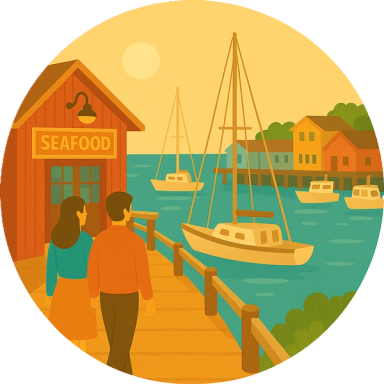 Old Fisherman's Wharf, Marina, Harbor, Sea Town