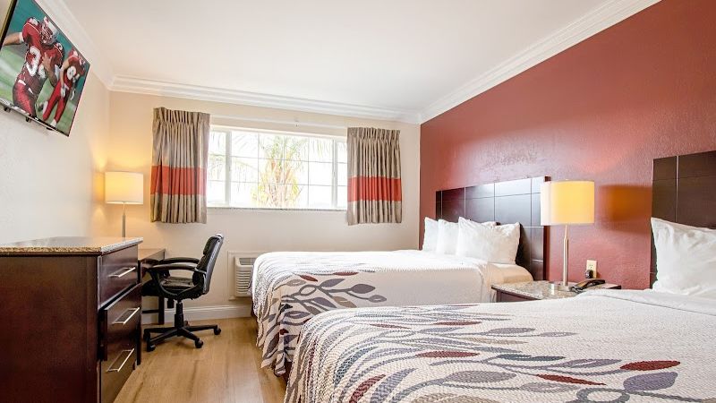 Photo of Red Roof Inn & Suites Monterey - Room, 2 Queen Beds, Flat TV, Work Desk