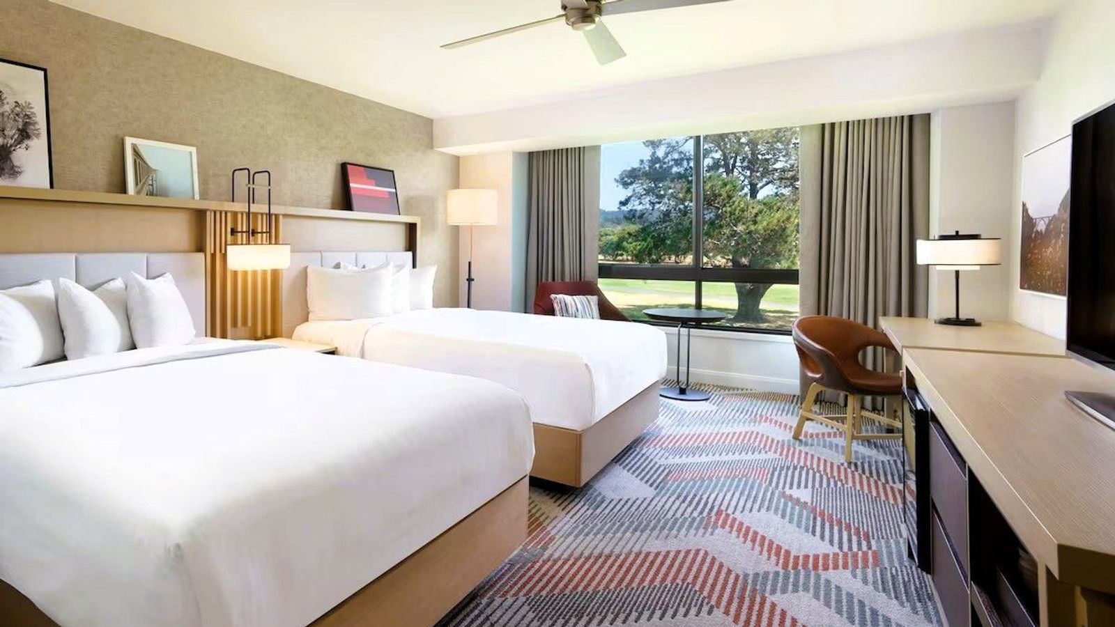 Photo of Hyatt Regency Monterey Hotel and Spa on Del Monte Golf Course - Room, 2 Queen Beds, Flat TV