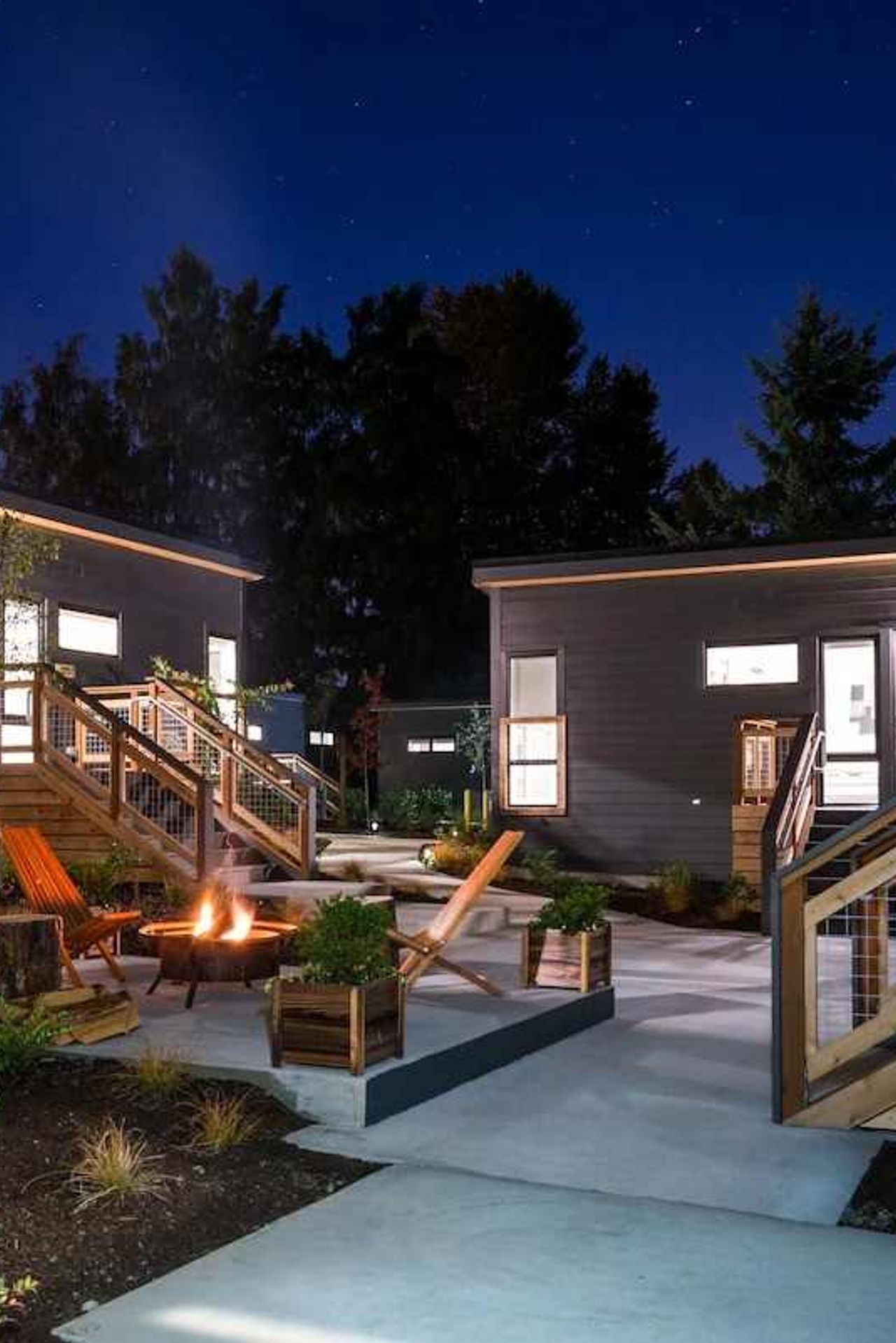 Front of Lodges on Vashon