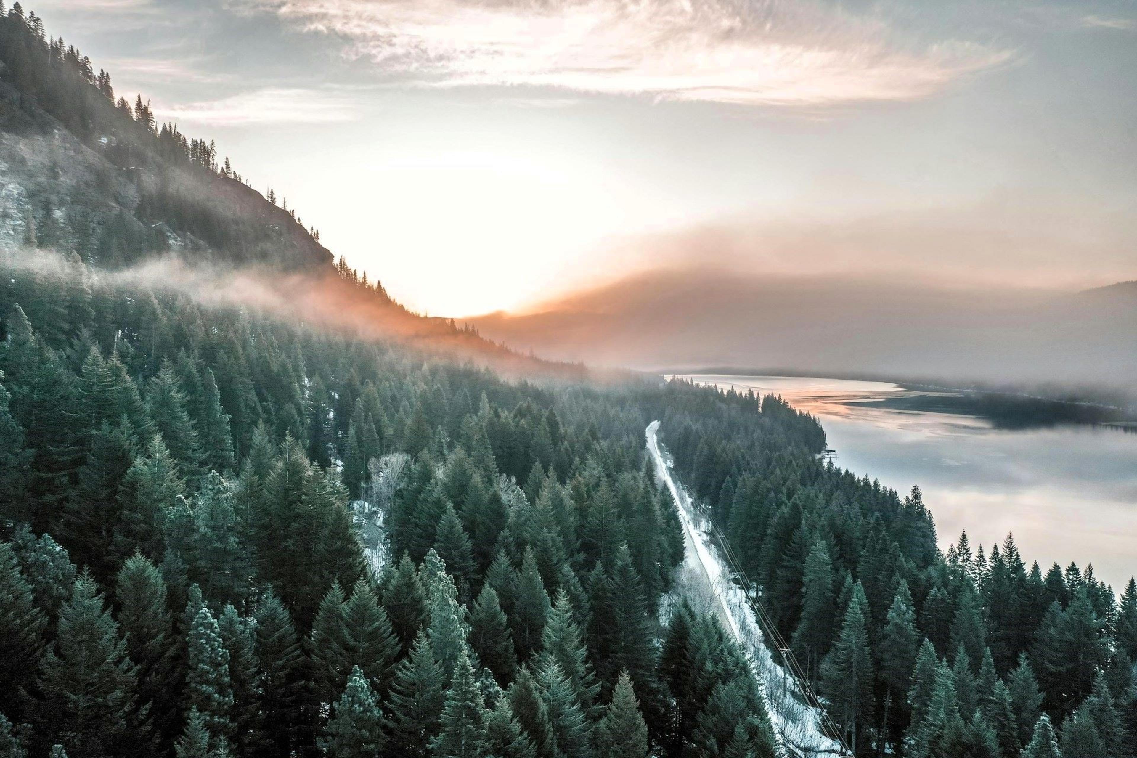 Sunrise over East Wenatchee, Washington