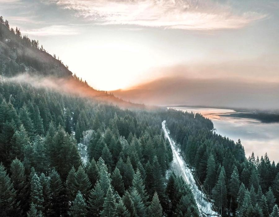 Sunrise over East Wenatchee, Washington
