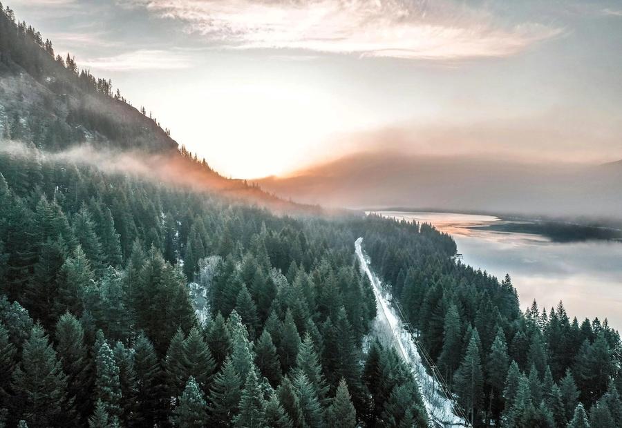 Sunrise over East Wenatchee, Washington