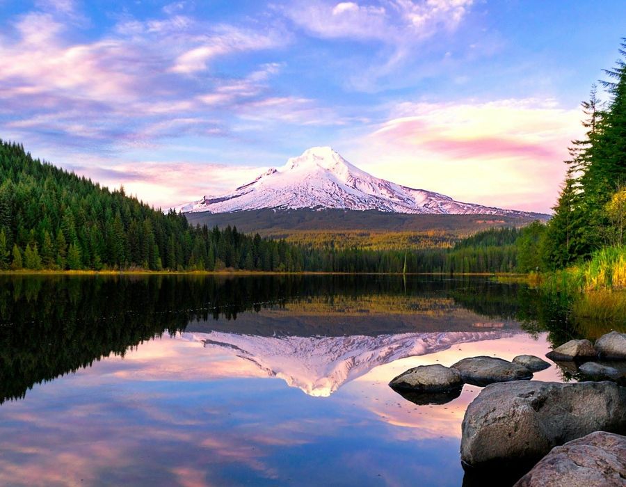 Trillium Lake’s serenity welcomes Mt. Hood near Government Camp