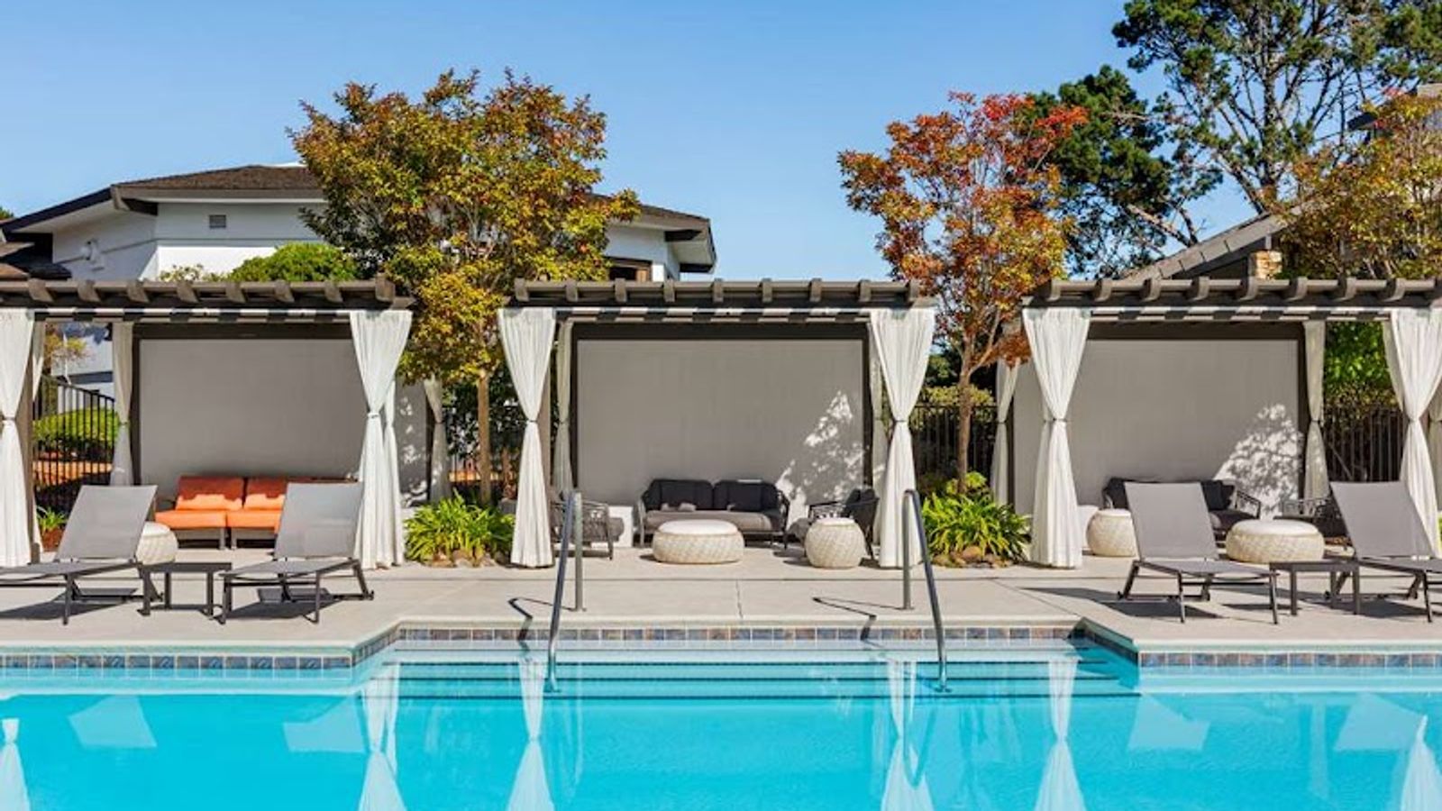 Photo of Hilton Garden Inn Monterey - Heated outdoor pool with cabanas and fire pit