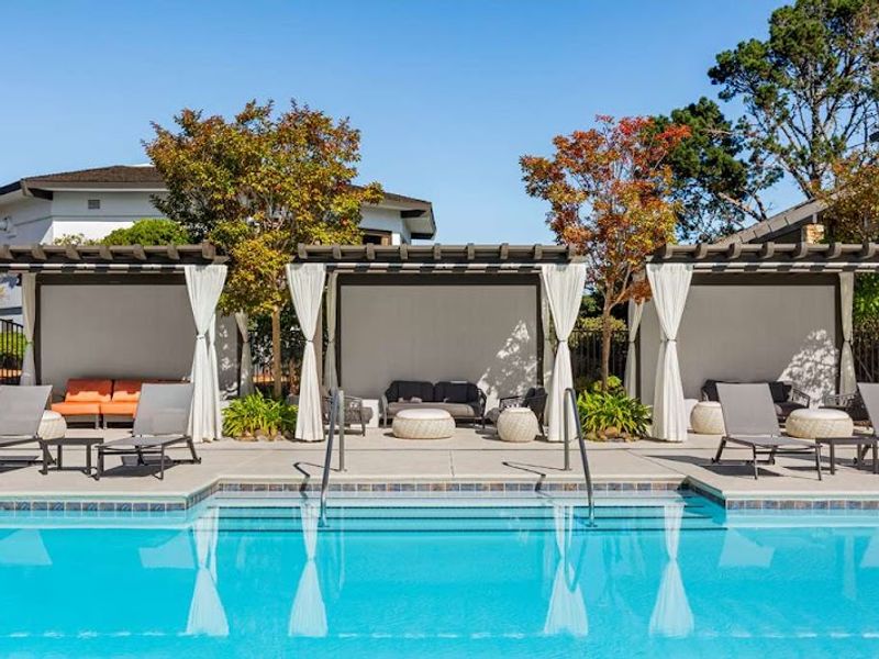 Photo of Hilton Garden Inn Monterey - Heated outdoor pool with cabanas and fire pit