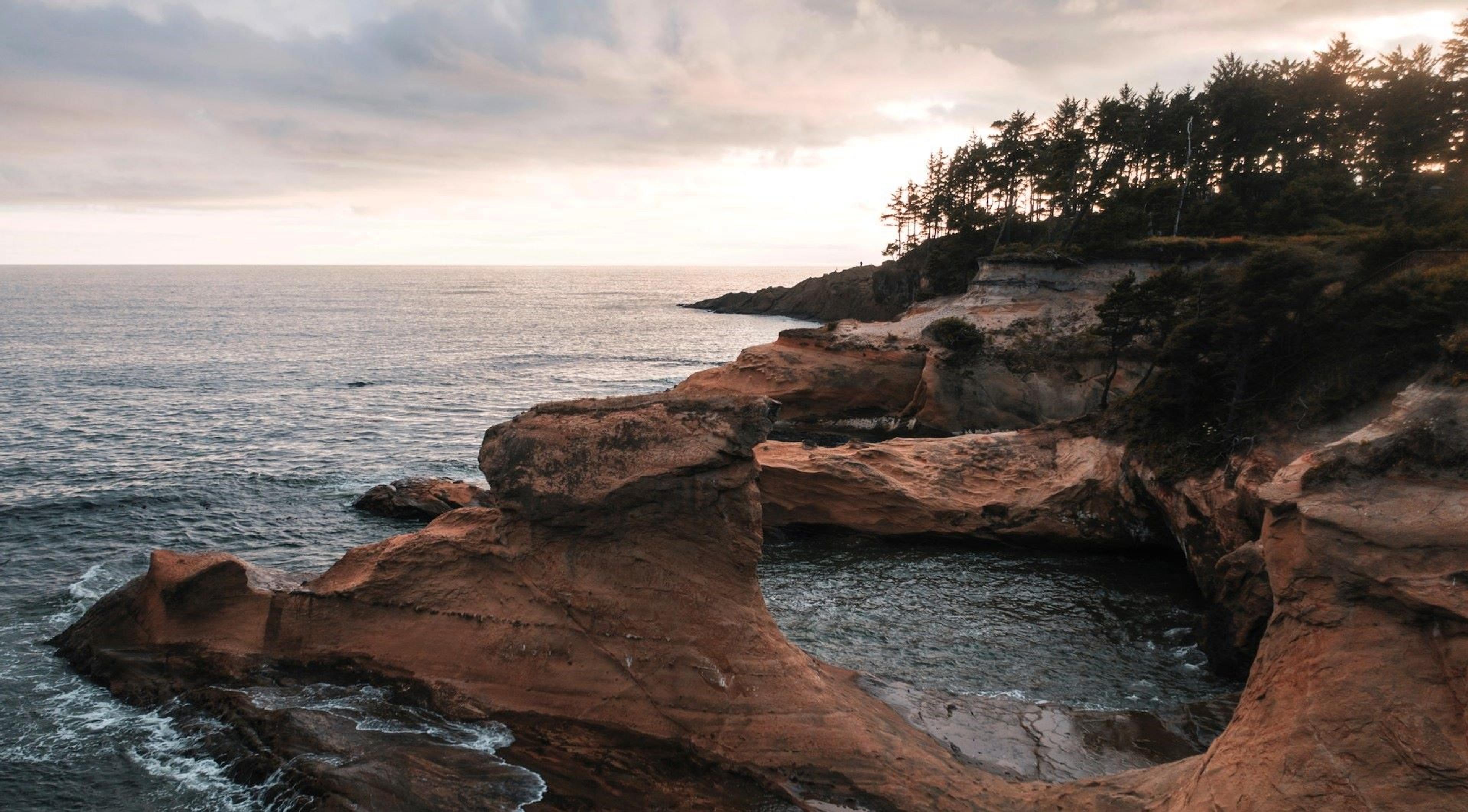 A beautifully eroded bit of coastline outside of Depoe Bay, Oregon.