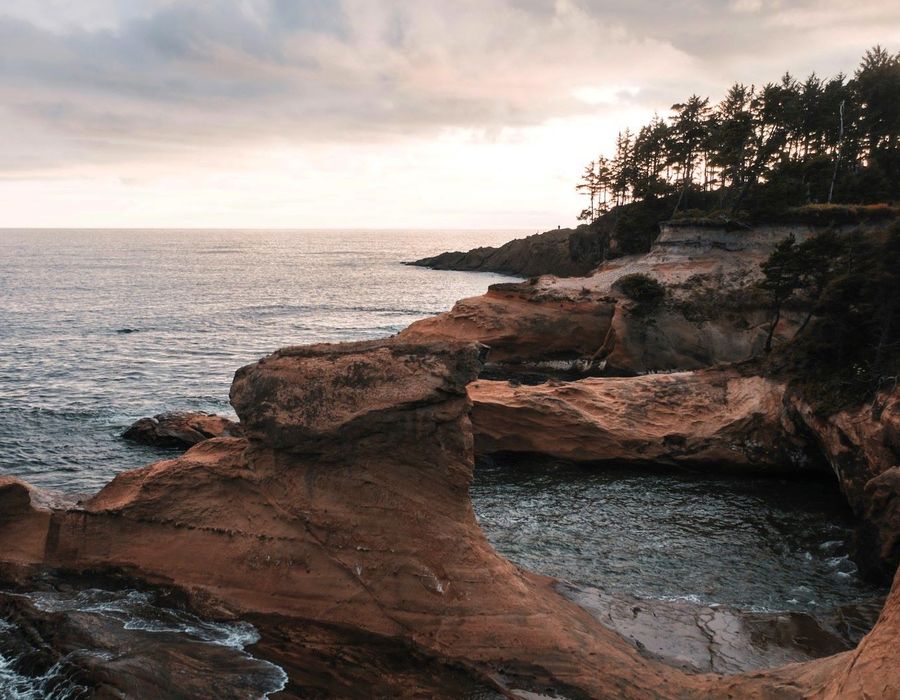A beautifully eroded bit of coastline outside of Depoe Bay, Oregon.