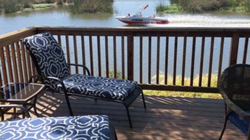 Photo of Village West Marina & Resort - "Delta" Bungalow - furnished terrace that feels like an outdoor living room