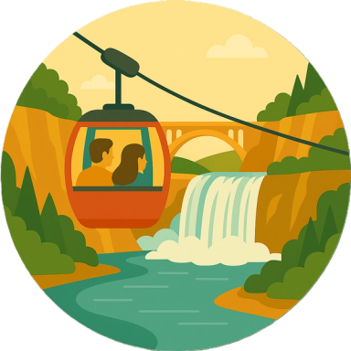 Gondola Rides Over the Falls, Spokane