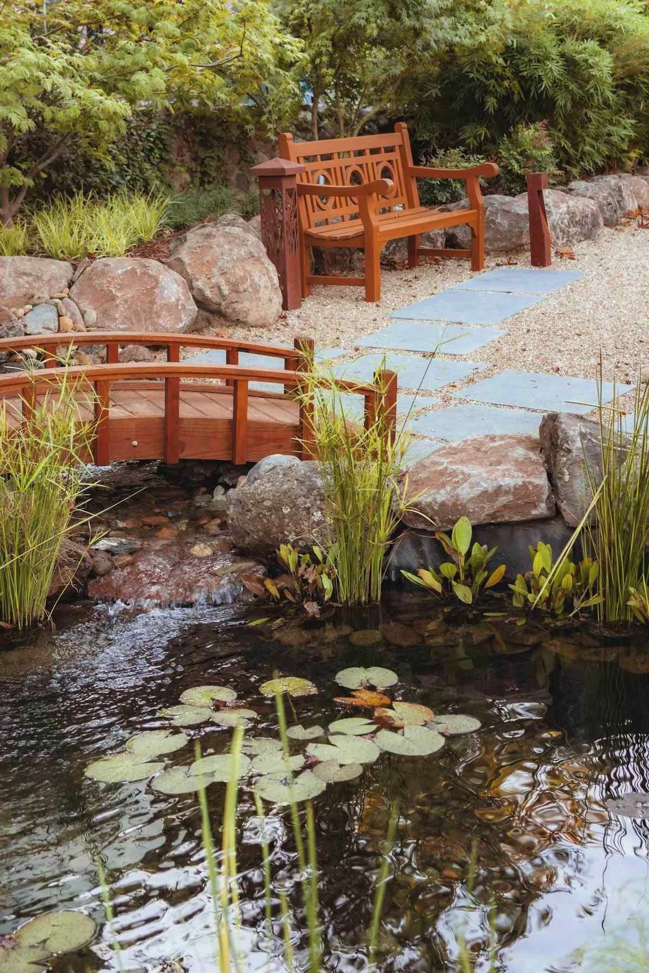 Okaeri Calistoga - Gargen, Koi Pond