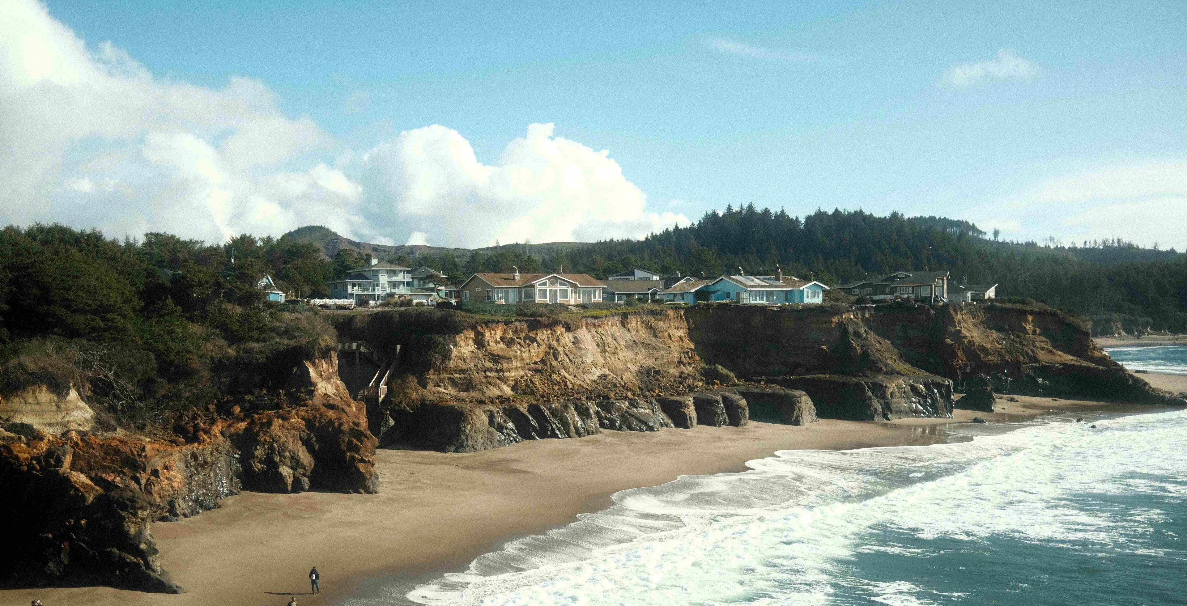 A beautiful day in Lincoln City, Oregon.