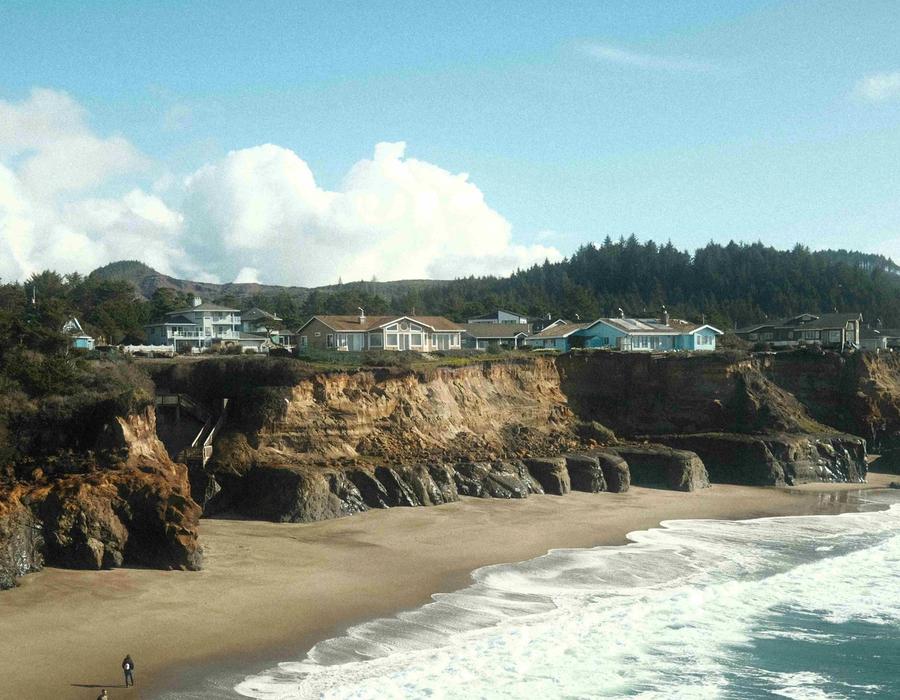 A beautiful day in Lincoln City, Oregon.