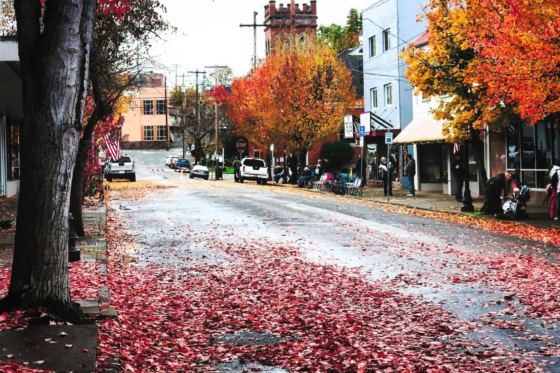 Autumn in Roseburg, Oregon, US