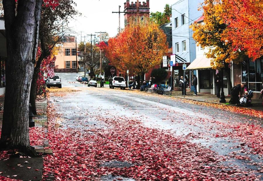 Autumn in Roseburg, Oregon, US