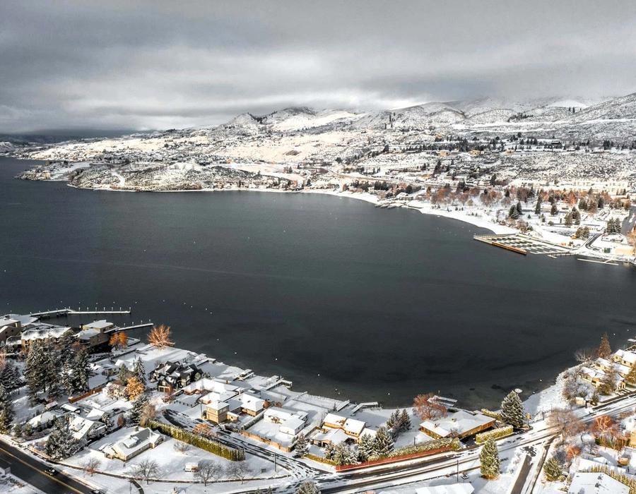 Winter in Chelan, WA, USA
