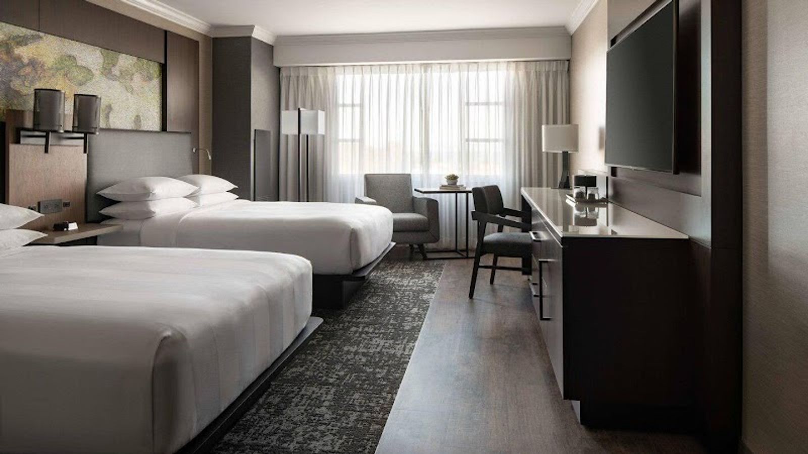 Photo of Monterey Marriott - Room, 2 Queen Beds, Flat TV, Work desk, Chair