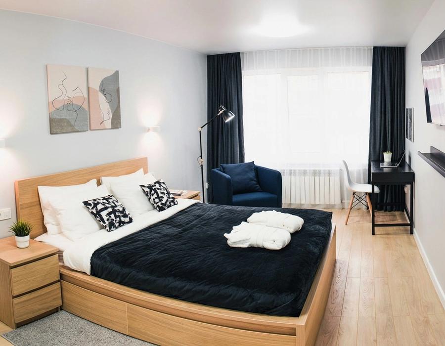 A charming hotel room