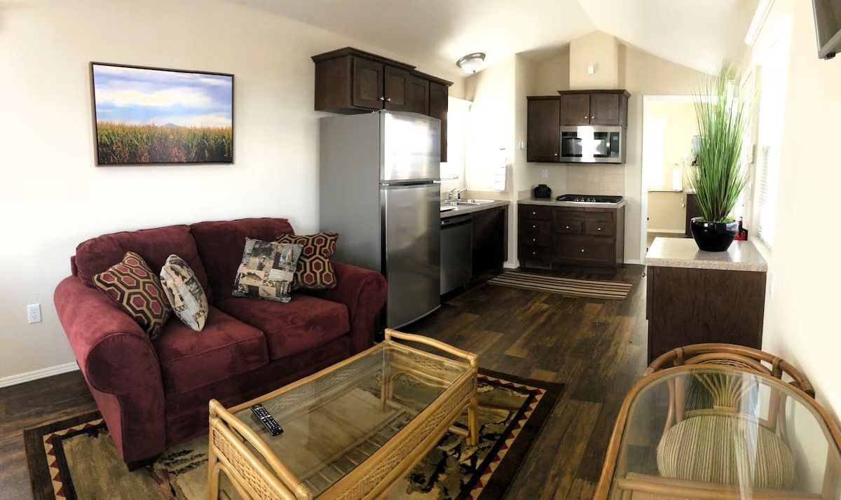 Photo of Village West Marina & Resort - "Sunset" Bungalow - Interior, Living area, Full kitchen