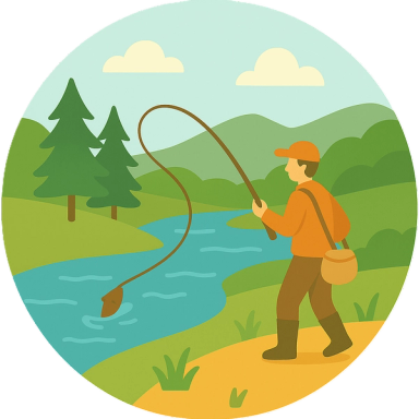 Fly Fishing, River, Nature, Outdoor