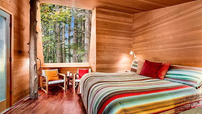 Photo of Deep Forest Cabins - Mt Home Log Cabin, Bedroom, Queen bed