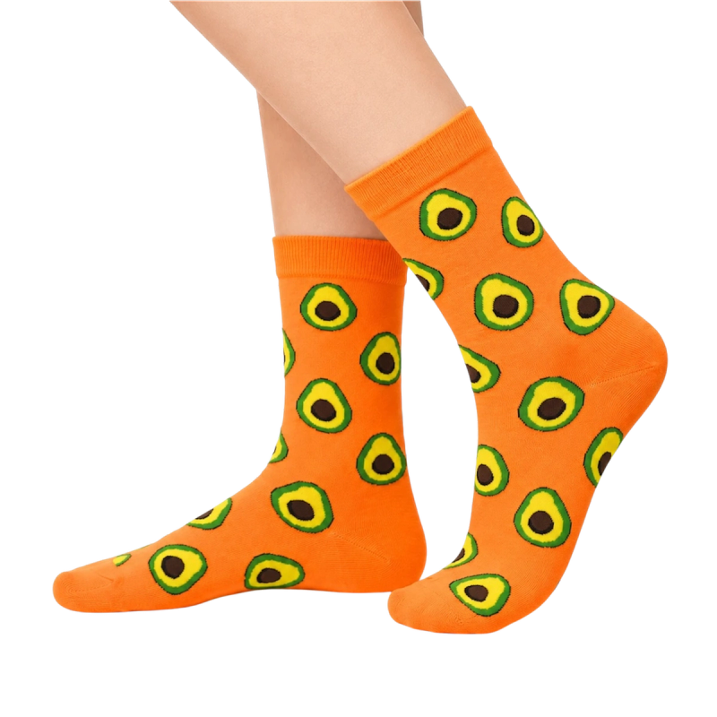 Orange Avocado Socks