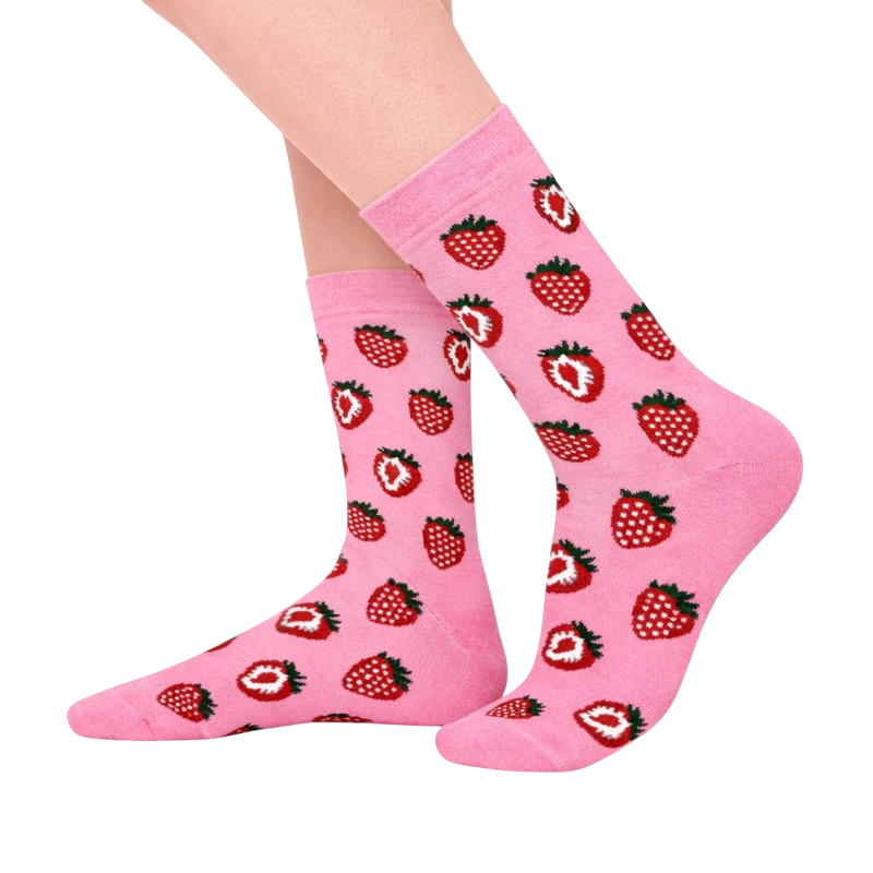 Pink Strawberry Socks