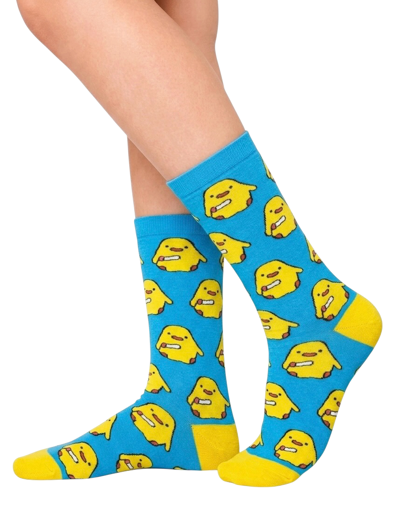 Blue With Baby Chicks Socks