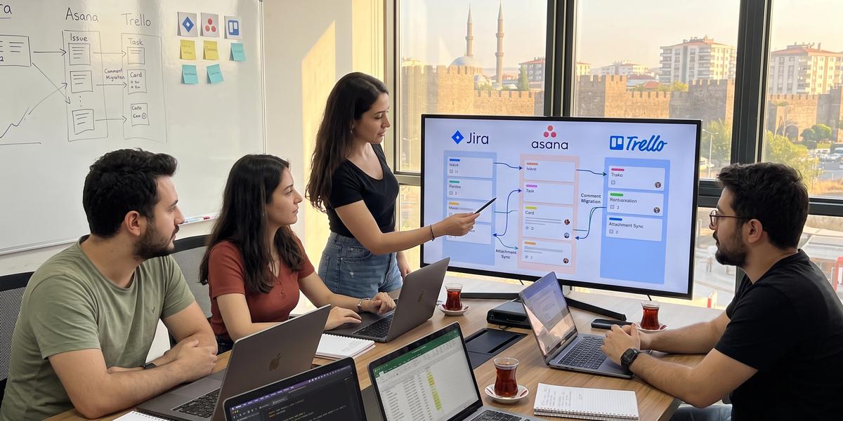 Proje Yönetim Araçları Arası Veri Göçü (Jira, Asana, Trello)