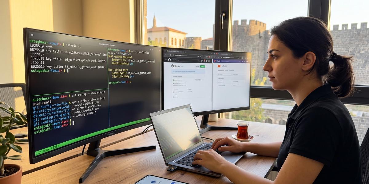 Çoklu Hesap İçin SSH Passphrase ve Git Kimlik Yönetimi