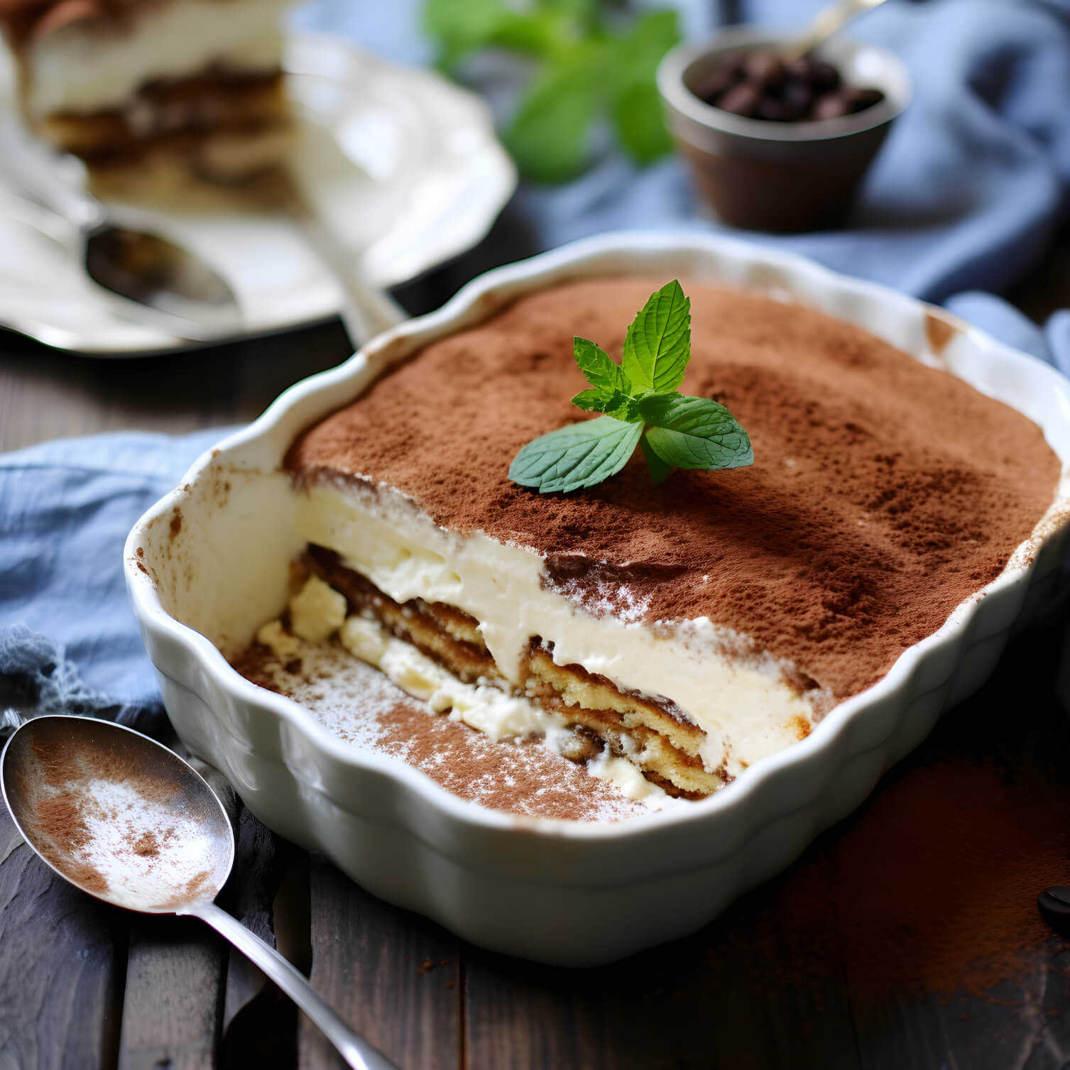 tiramisu ve zdravé verzi s banánovým krémem bez lepku