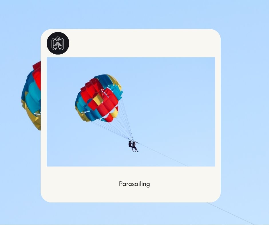 Parasailing over the Caribbean Sea🪂 Parasailing over the Caribbean Sea🪂