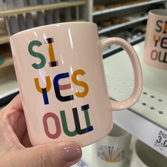 15oz Stoneware Si Yes Oui Mug - Room Essentials™