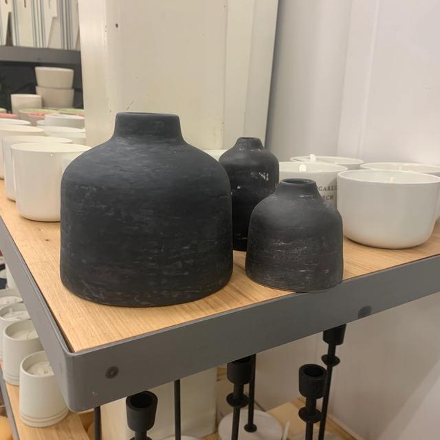 Ceramic vases - Hearth and Home - dark gray