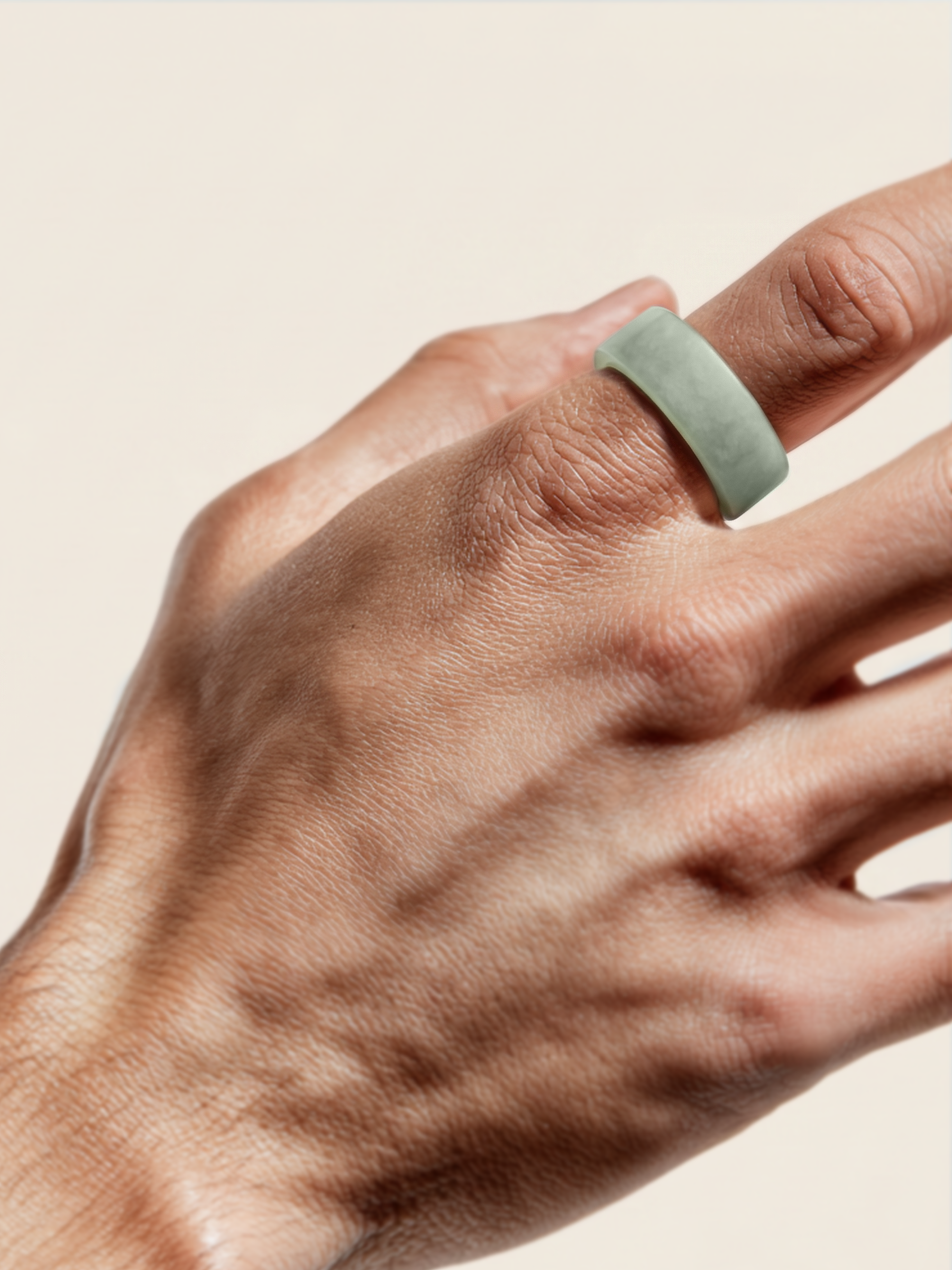Sea Wave Jade Ring