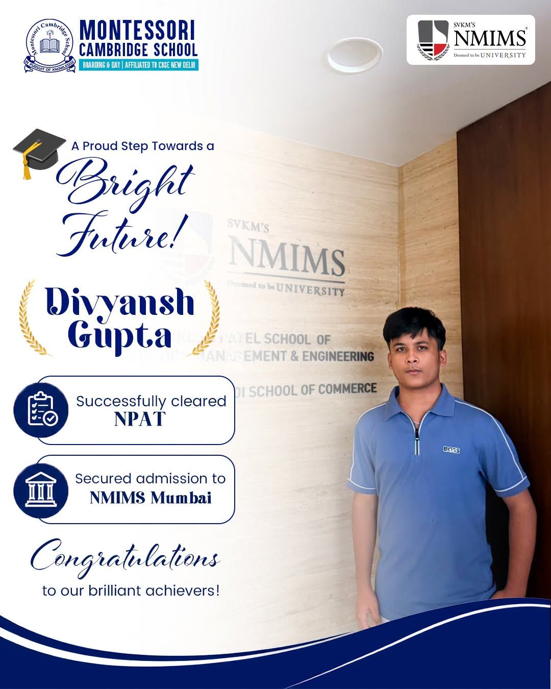Divyansh Gupta’s Success at NMIMS Mumbai! 🎓✨