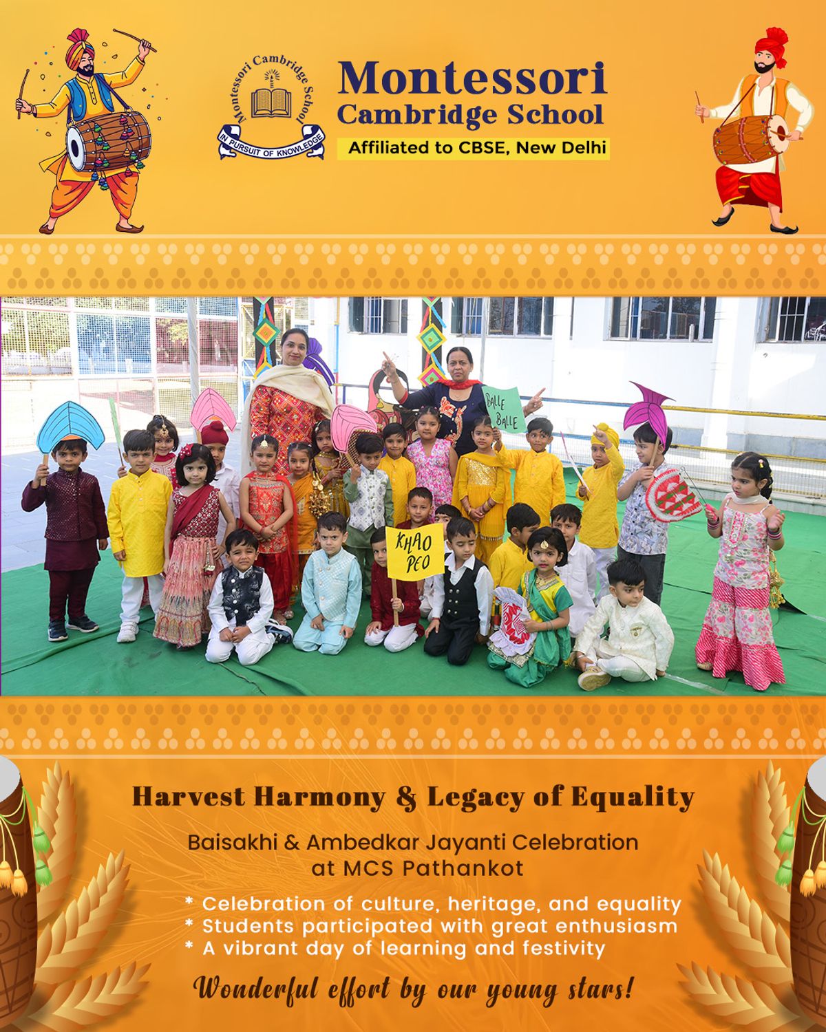 Celebrated Baisakhi and Ambedkar Jayanti