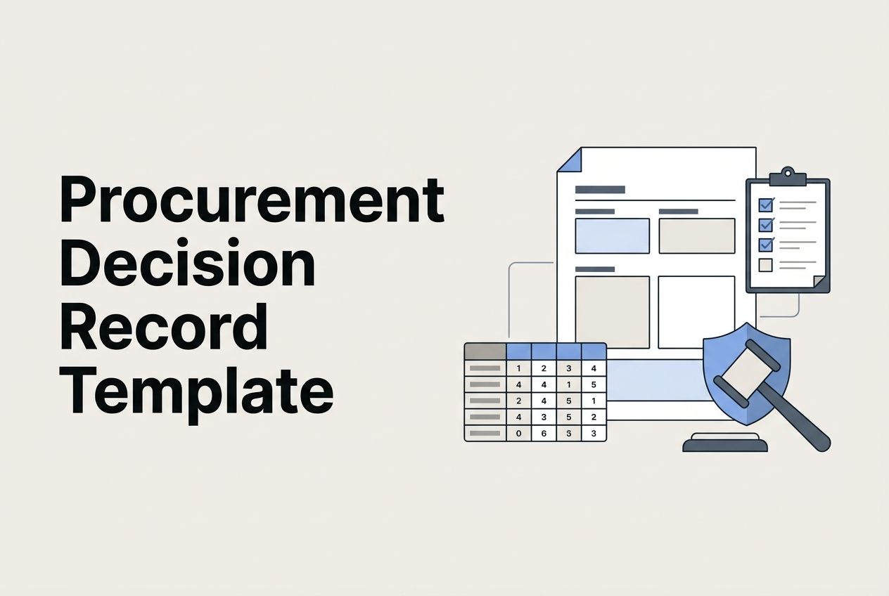 How to Build a Procurement Decision Record (So You Can Explain the Choice 6 Months Later)