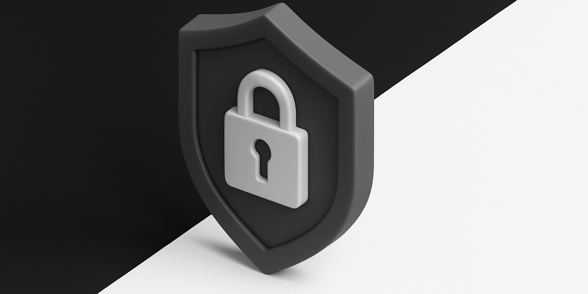 minmo privacy policy banner image, showing a shield and lock