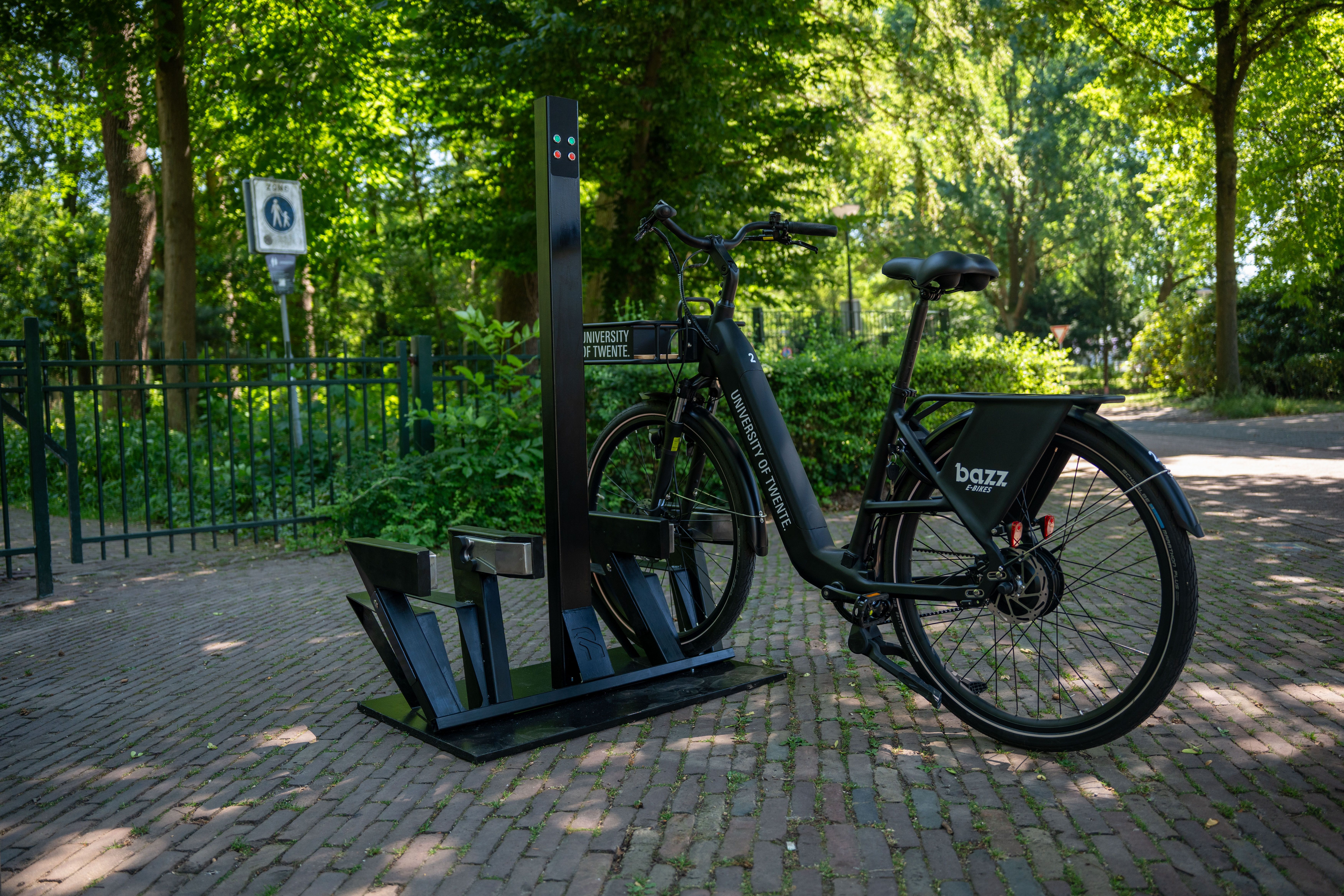 Plaats de fiets