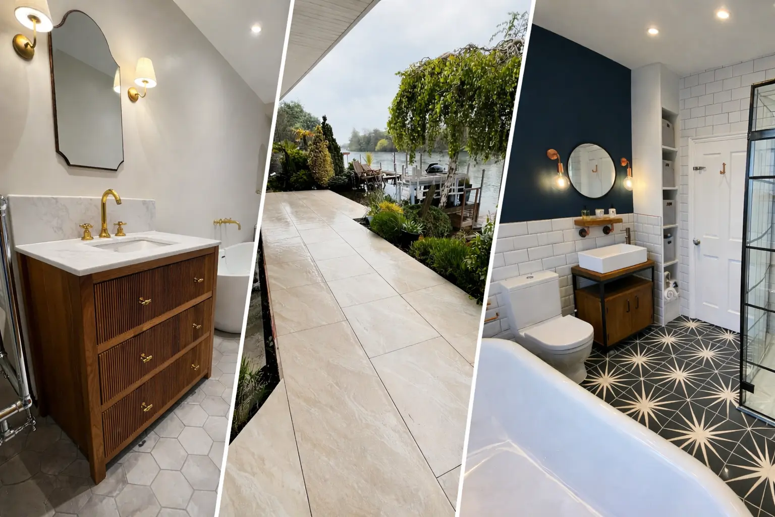 CopperHill Property Services recent projects — bathroom and patio renovations in West London