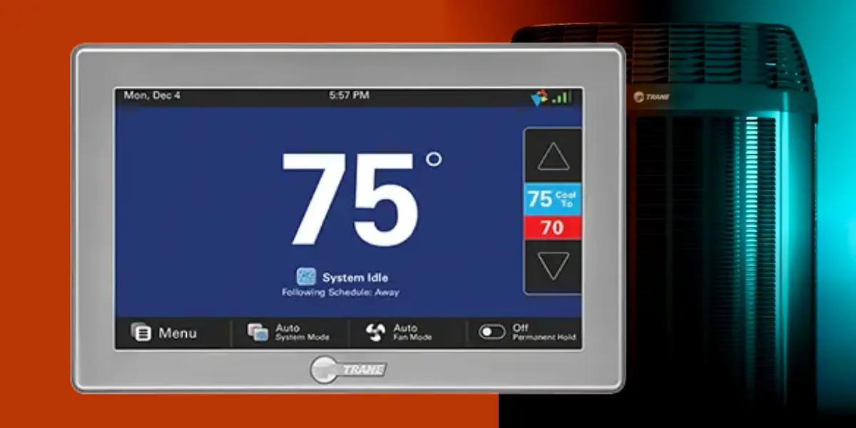 Trane ComfortLink II XL1050 Thermostat showcased at SS&B Heating & Cooling in Springfield, MO.
