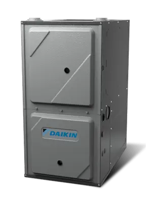 Daikin DC96VC Gas Furnace installed by SS&B Heating & Cooling, showcasing its efficient heating design and features.