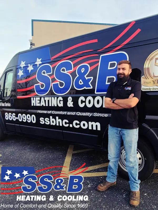 Thomas Farron, Service Technician at SS&B Heating & Cooling: Provides comprehensive HVAC maintenance and repair services.