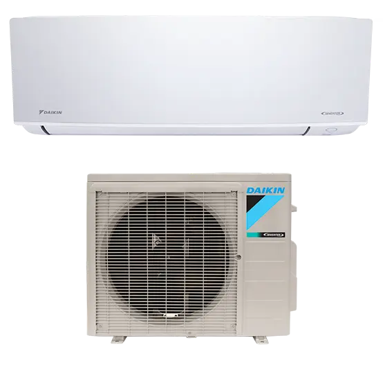  Daikin Single Zone Ductless unit, showcasing its sleek design for efficient individual room climate control.