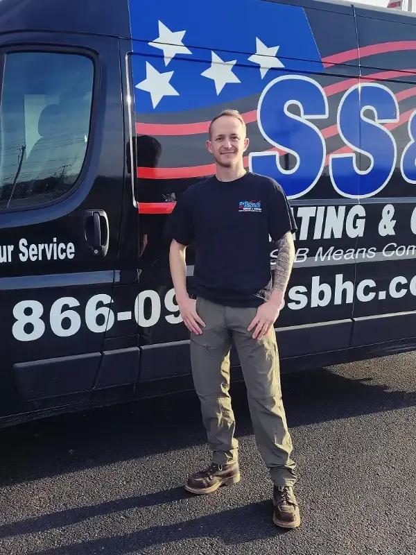 Alex Ayo, Service Technician at SS&B Heating & Cooling: Provides comprehensive HVAC maintenance and repair services.